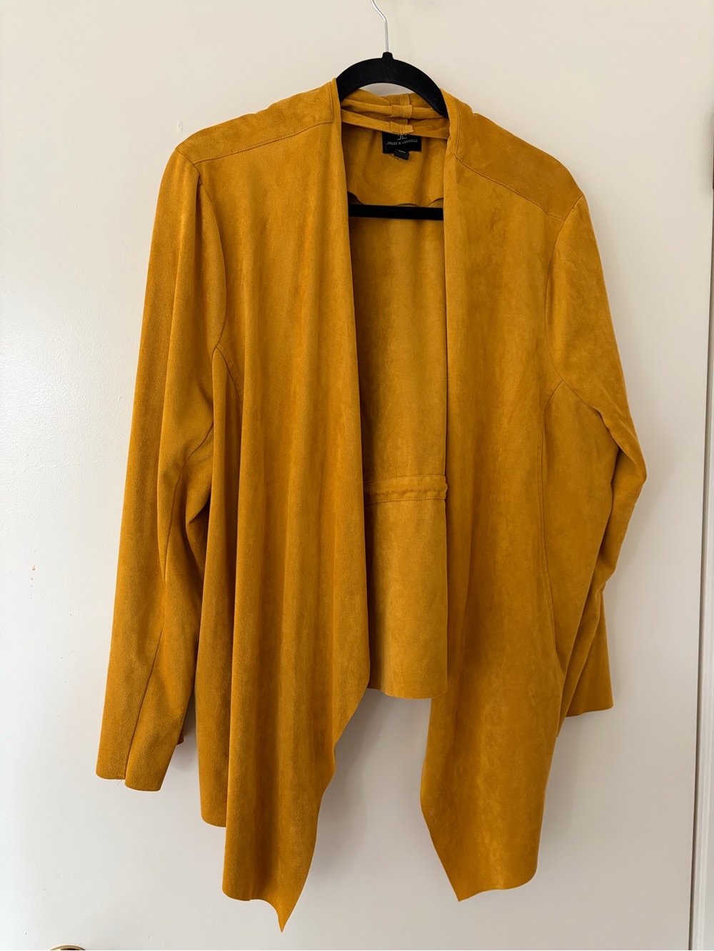 Jules & Leopold Suede Jacket in Camel-Tan